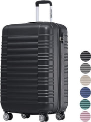 TRVLMORE Valise - Bagage à main - 54x36x20cm - 38L - Noir