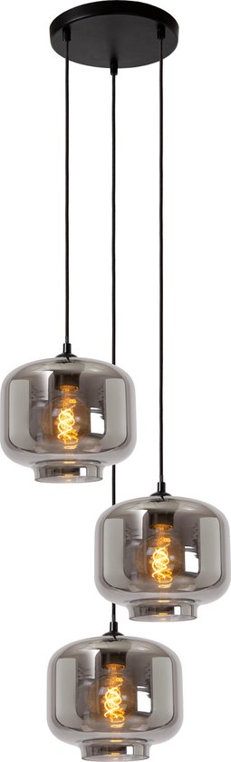 Lucide MEDINE - Suspension - Ø 46 cm - 3xE27 - Fumé