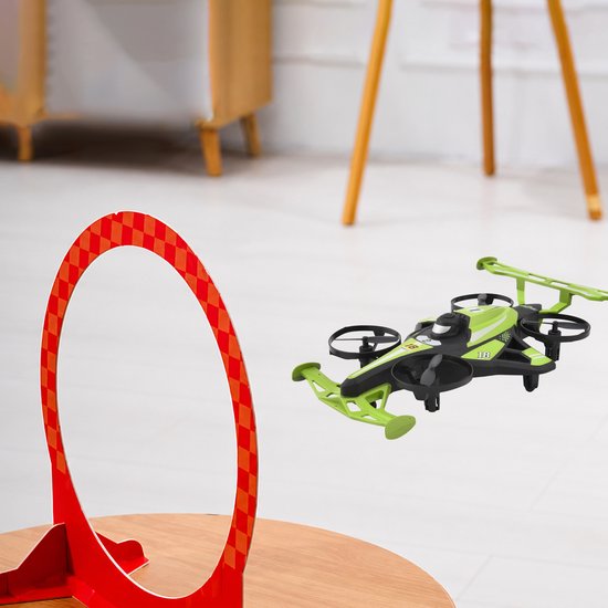 Gear2Play Drive & Fly Drone Racer vert - Drone 2-en-1 qui roule et vole - Accessoires de figures et batterie rechargeable inclus