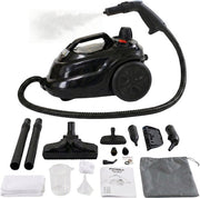 Powell Steam Cleaner - Nettoyeur de tapis - Nettoyeur à vapeur portatif - Nettoyeur de taches - Nettoyeur - Accessoires inclus - Pour sol, canapé, salle de bain, tapis et fenêtres - Noir