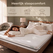 Matelas CozySense Basic 90 x 200 cm – Simple – Mousse PU CertiPUR-US – Housse amovible OEKO-TEX – Épaisseur : 13 cm – Fermeté moyenne