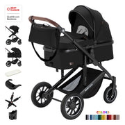 Poussette et buggy 2-en-1 Daliya FLEXI-PRO - noir
