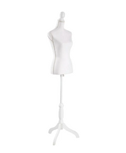 tectake® - mannequin - buste de femme - blanc - hauteur réglable - 402566