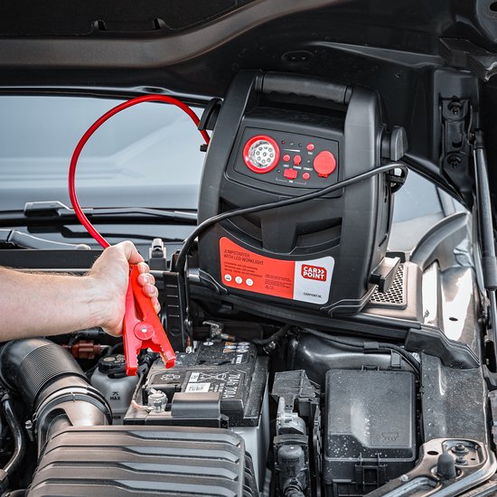 Carpoint Jumpstarter – 12 volts – Puissance continue 400 A – Éclairage LED – Aide au démarrage