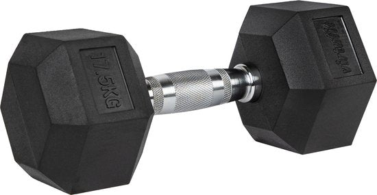 VirtuFit Hexa Dumbbell Pro - 17,5 kg - Haltère hexagonal - Musculation - À l'unité