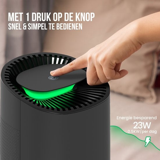 Déshumidificateur Strex - Extrêmement silencieux - 600ml/jour - Noir - Convient pour la maison / la chambre et le bureau