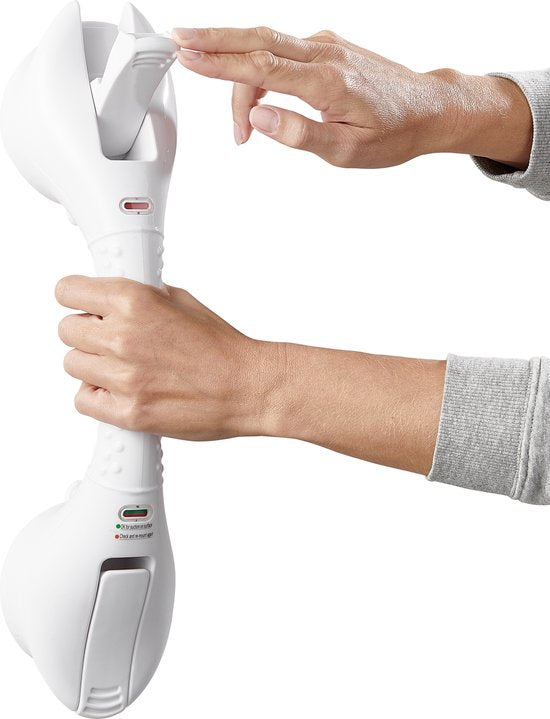 VITILITY Quick Mobile Rail - Barre d'appui murale - Ventouses - Barre d'appui pour toilettes - Barre d'appui murale pour salle de bains - Poignée de douche