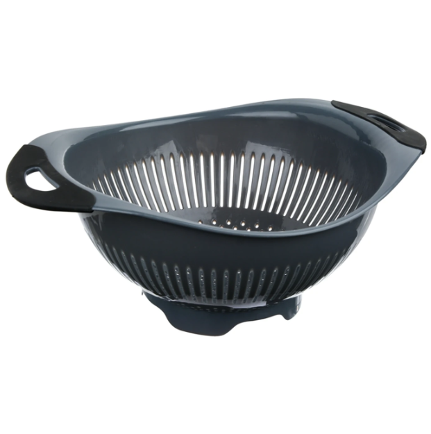 Passoire 5five avec poignée en TPR - 2,5 L - 31,6 x 24,3 x 12,5 cm - Gris