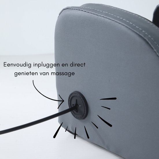 Fauteuil de massage Caryota Shiatsu - Appareil de massage - Coussin de massage à chaleur infrarouge - 2 pièces - Jambes