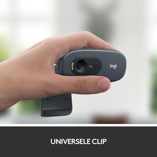 Logitech C270 - Webcam HD 720p - 3 Mpx - Gris