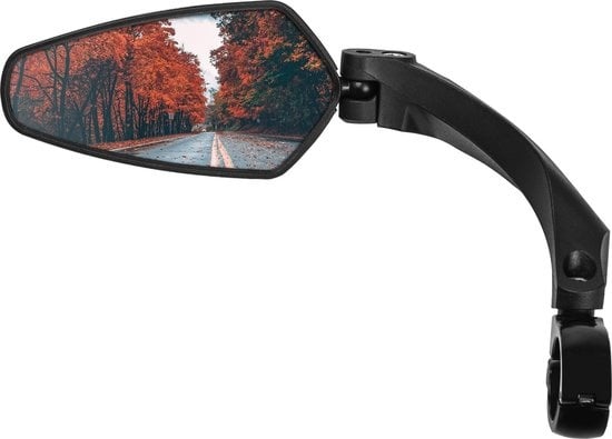 Rétroviseur vélo gauche - TIKKENS® - Ajustable - Design universel - Noir