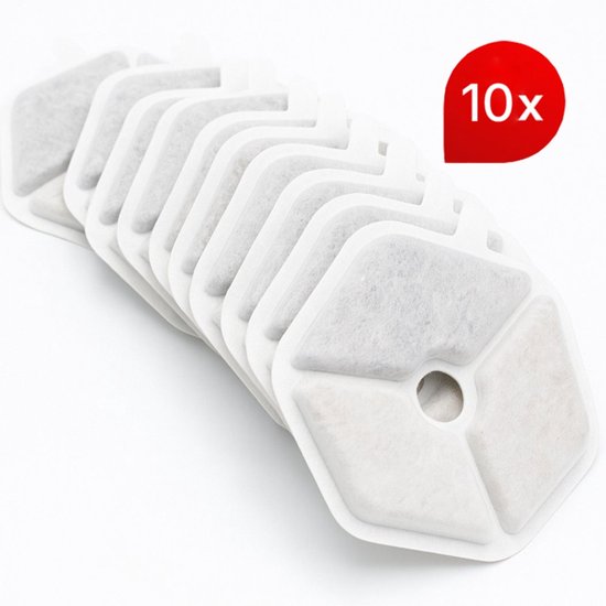 Vivex® Wireless Drinking Fountain Filters - Filtres pour fontaines à chat - Qualité supérieure - 10 pièces