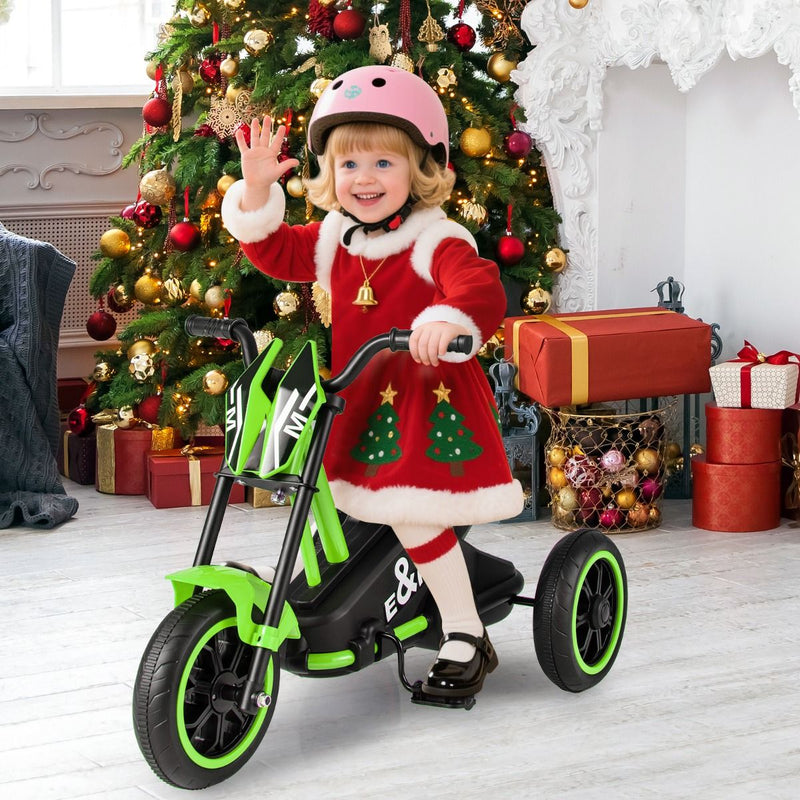 Tricycle pour enfants Coast - cadre triangulaire stable - limiteur de braquage - vert