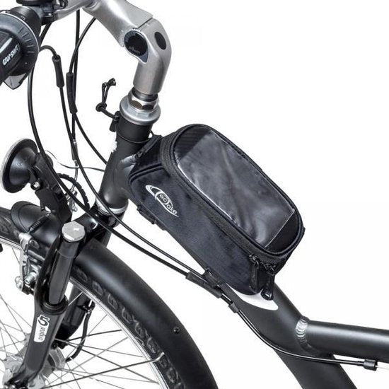 TecTake - Sacoche de cadre sacoche de vélo pour p.ex. smartphone etc. noir M 401614