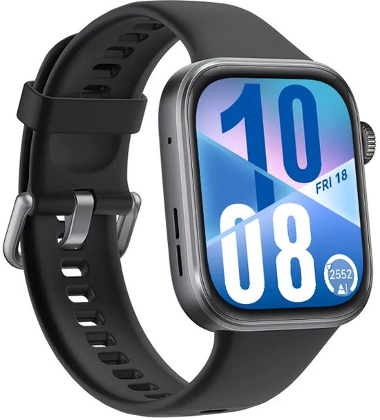 HUAWEI WATCH FIT 4 - Bracelet en fluorélastomère noir - Design ultra-fin | Modes sport avancés | Jusqu'à 10 jours d'autonomie | Compatible avec iOS et Android