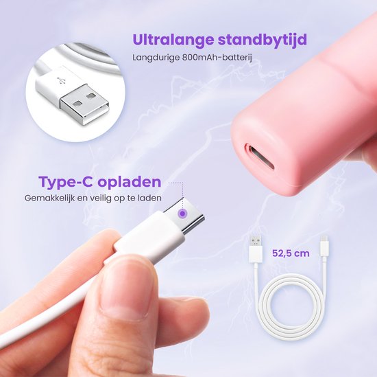 Rubye® - Stylo peintre électrique pour diamants - Avec technologie d'aspiration - Rechargeable via USB-C - Confortable à utiliser - Pour pierres rondes et carrées - Rose