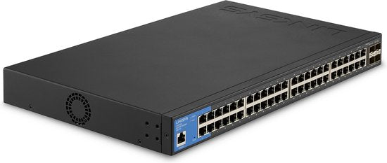 Linksys LGS352C - Commutateur réseau - Géré - 48 ports - Ports 10G SFP+ - Noir