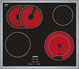 Plaque de cuisson vitrocéramique Siemens ET645HN17E – 4 zones – Zone de rôtissage – 7 500 W – 56 cm (encastrable)