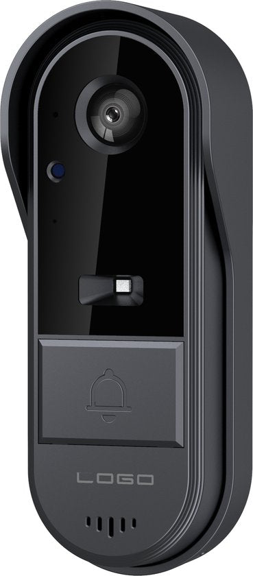Fuegobird M15S - Kits de sonnettes sans fil avec carte Micro-SD de 32 Go - Sonnette vidéo intelligente - avec écran de 4,3 pouces - Étanche IP65 - Caméra HD avec grand angle de 170° et vision nocturne - Noir