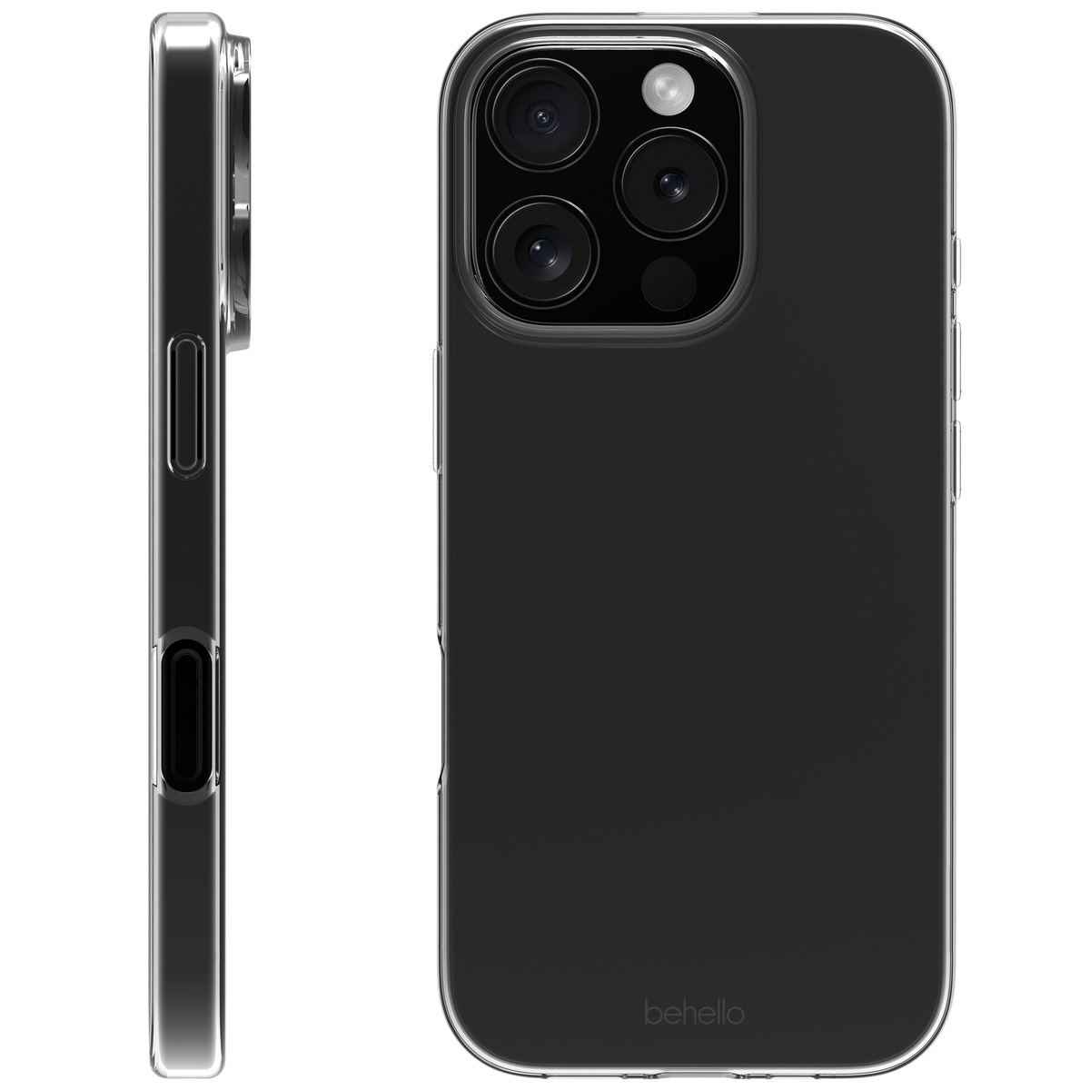 BeHello Phone case iPhone 16 Pro Max Thin Gel Case - Transparent
