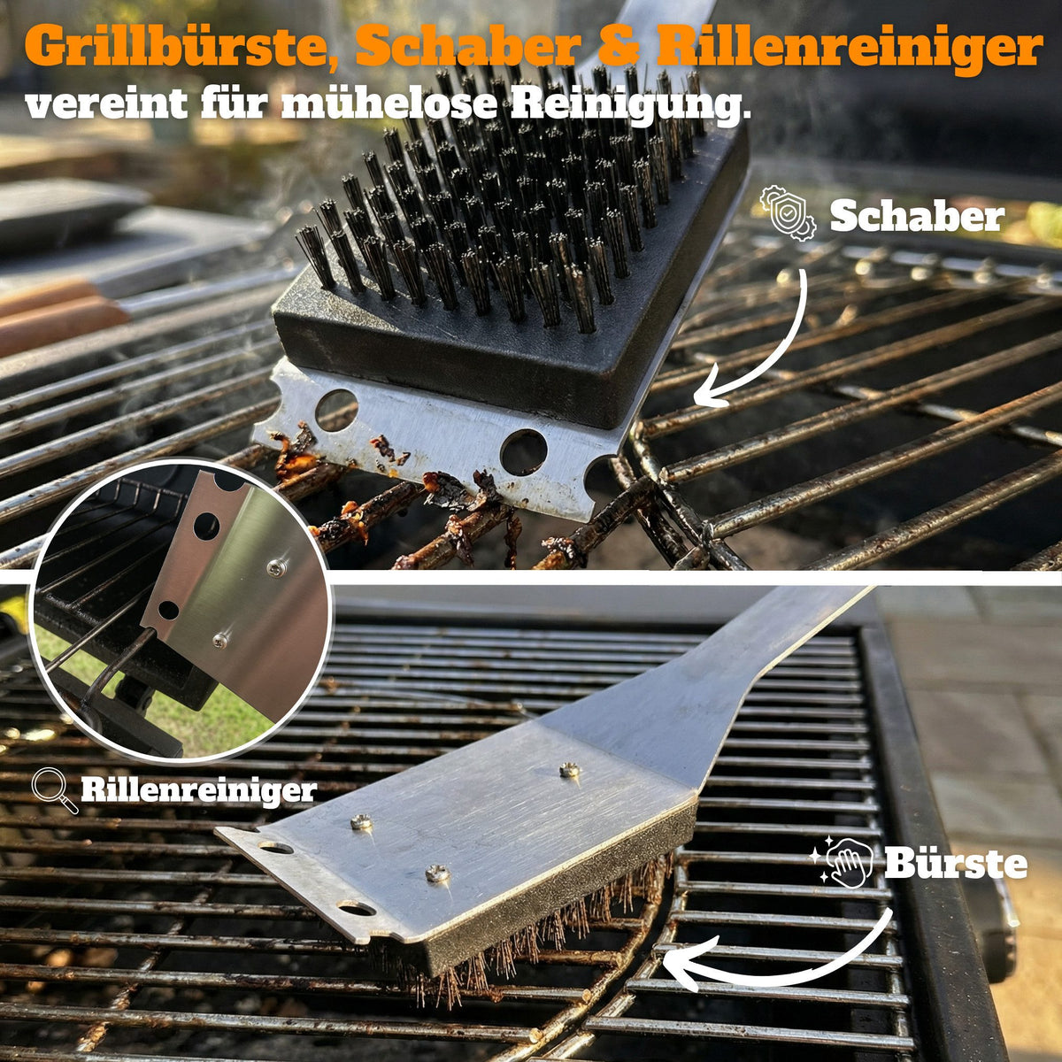 Ensemble d'ustensiles de barbecue Curry Master dans un coffret en aluminium - Acier inoxydable avec 6 brochettes - 43 x 17 x 8 cm