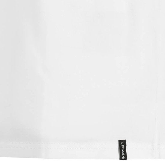 T-shirt pour homme LEBASQ - 3 packs - avec col ras du cou - Extra long - Convient comme sous-maillot -  Taille M - Coton - Blanc