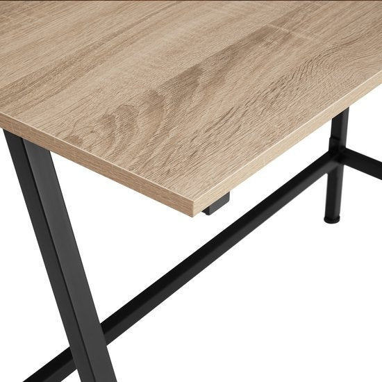 tectake® - Bureau Newton industrial light brown - 100 x 50 x 77 cm - 404422
