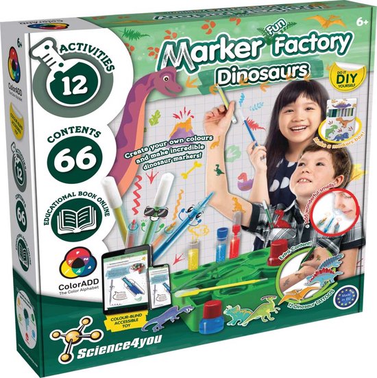 Science4you : L'usine de marqueurs « Dinosaures »