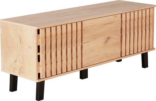 VDD Home - Meuble TV - Meuble TV suspendu - Bois - 130 x 53 x 40 cm - À poser ou à suspendre