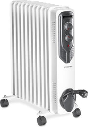 TROTEC Radiateur électrique à bain d'huile TRH 21 E - 3 niveaux de température - 8 minutes de chauffe - fonction antigel