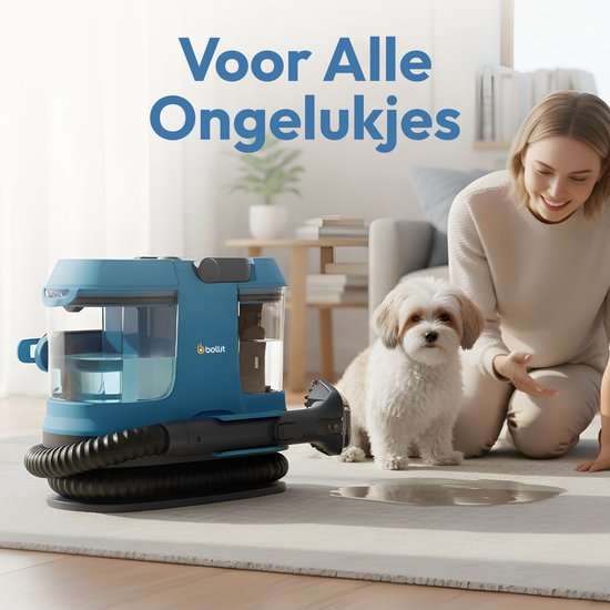 Nettoyeur de tapis compact BOLLIT 4-en-1 600 W – Détachant et nettoyeur de canapés – Pour canapés, voitures, matelas – Aspirateur à eau – Nettoyeur de meubles – Machine de nettoyage – Nettoyeur de canapés – Nettoyeur de matelas – Nettoyeur de textiles