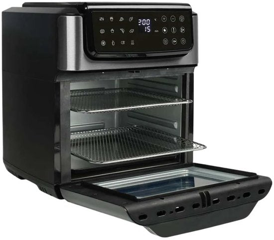 Tristar FR-9074 - Friteuse à air chaud XXL empilable - 9 L - 2 zones de cuisson indépendantes - Double tiroir empilable - 8 programmes de cuisson - 2 400 W - Sans PFAS - Gain de place de 45 % - 6 personnes