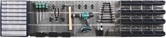 Panneau à outils Raaco - Avec commode, bacs et crochets - 42 pièces