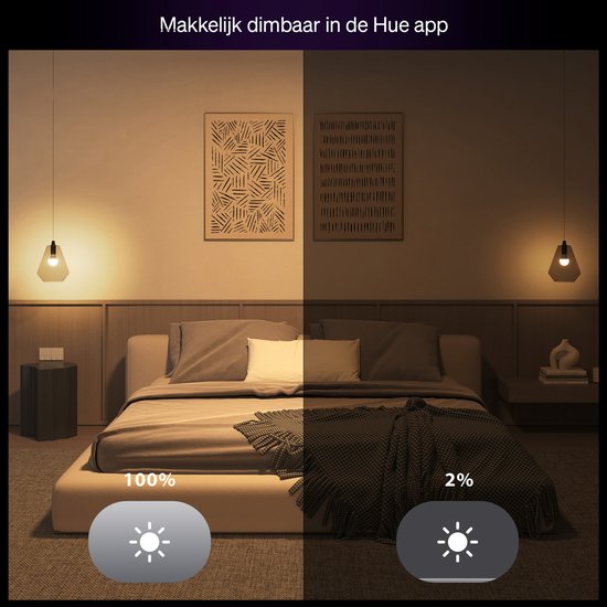 Ampoule LED Philips Hue Essential - culot E27 - lot de 3 ampoules - lumière blanche et colorée réglable - forme standard - éclairage connecté