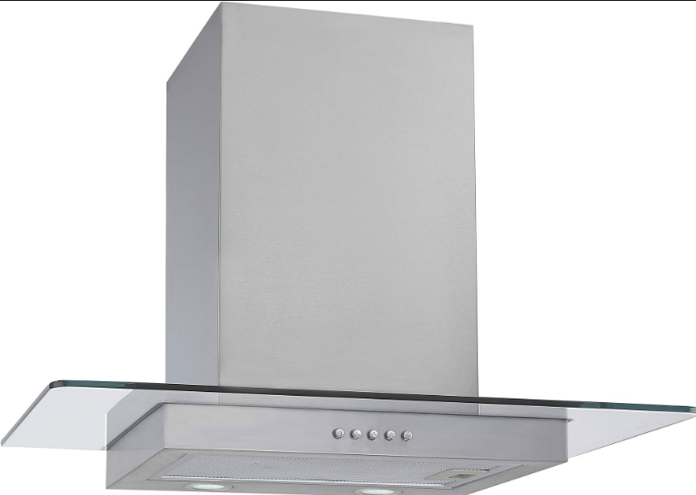 Hotte Hanseatic SY-3288B3-P1-C120-L52-600 - Gris - 60 x 40 x 82 cm - Acier inoxydable, LED, 3 vitesses