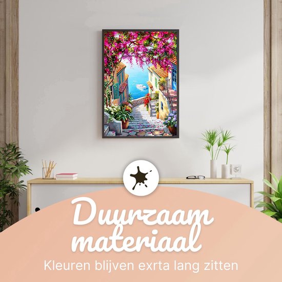 Rubye® Painting By Number Adults - Seascape - Pinceaux inclus - Toile Peinture sur toile sans cadre - Colour by Number - 40x50cm