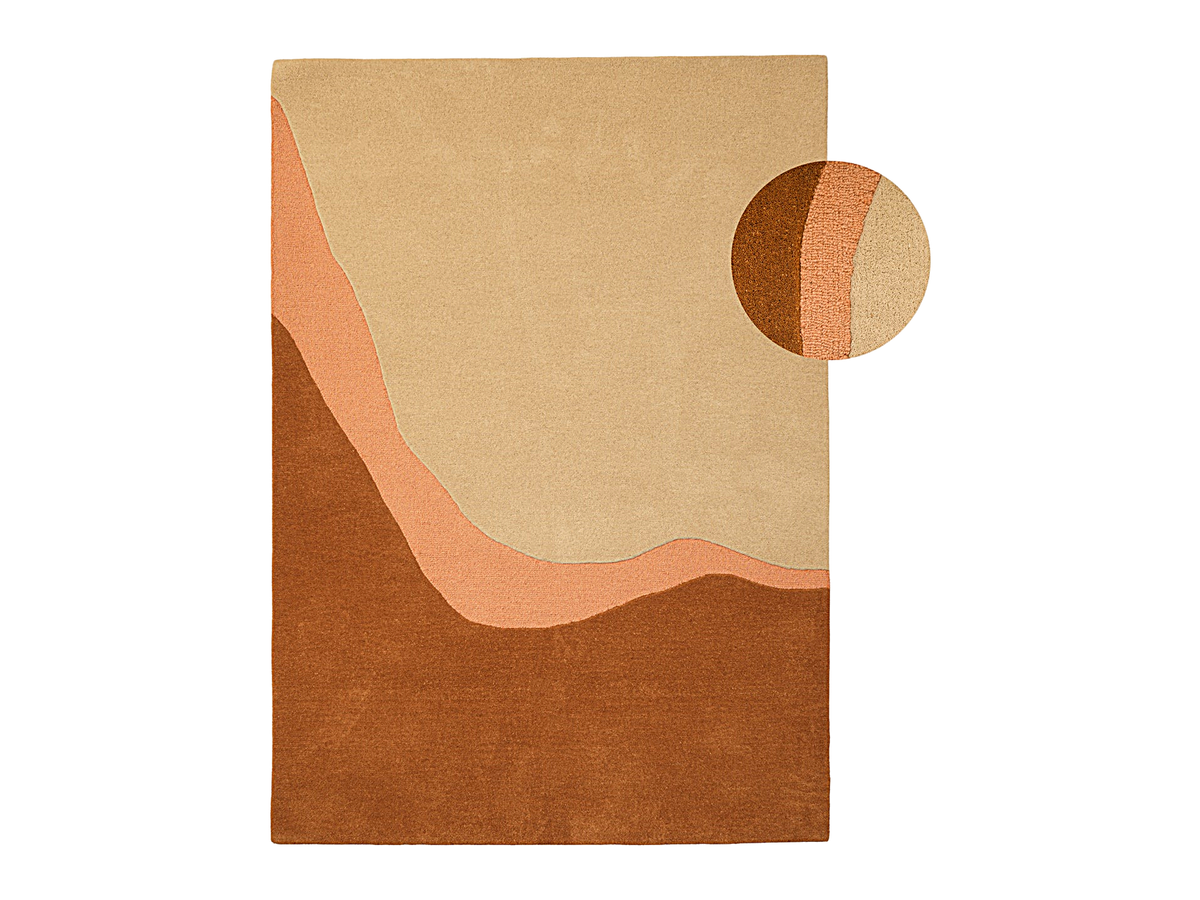 Tapis en laine Brinker by FonQ Desert, 200 x 290 cm – Rose ocre