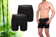 Bamboo - Boxers pour hommes - Bambou - Lot de 2 - Noir - XL - Sous-vêtements pour hommes - Sous-vêtements masculins - Boxers - Boxers en bambou pour hommes
