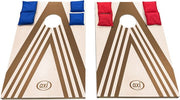 Ensemble de cornhole AXI Plus avec 2 planches de 91 x 60 cm – Jeu de lancer de sacs compact pour l'extérieur et l'intérieur – Comprend 8 sacs de cornhole et un sac de transport – Planche de cornhole en bois avec pieds rabattables – Jeu de jardin pour enfa