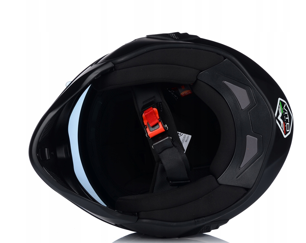 Casque de moto Vito Bruzano - Casque jet ouvert avec visière pare-soleil - Taille M (57-58 cm) - Noir mat