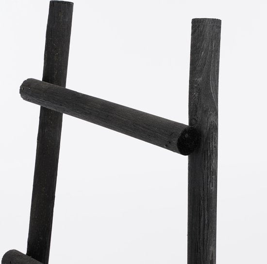 Porte-échelle House of Seasons - L29 x L49 x H119 cm - Bois de peuplier - Noir