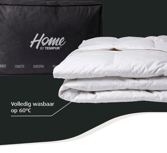 Home by TEMPUR® Elite White Cooling Duvet Lightweight - Couette d'été - 200x220cm - Extra longue - Duvet - Anti-acariens - Anti-allergie
