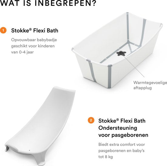 Lot Stokke® Flexi Bath® - Blanc