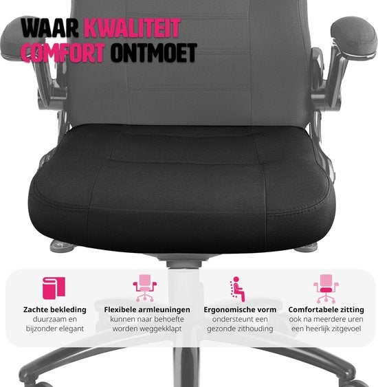 tectake® - chaise de bureau chaise gaming - chaise de bureau de luxe chaise de bureau - chaise de course chaise de bureau chaise gaming Springsteen - noir