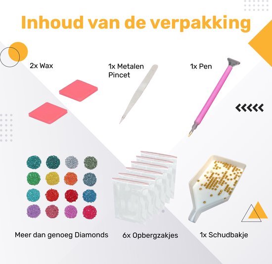 Rubye® Peinture au diamant adultes - Peinture au diamant enfants - Peinture au diamant paquet complet - Papillons - 30x40cm