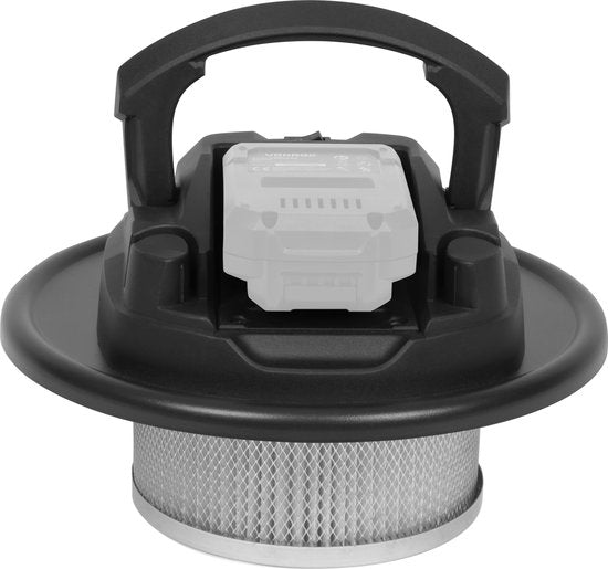 VONROC Aspirateur de cendres VPower 20V - Conteneur 12L - Filtre HEPA - Sans batterie ni chargeur