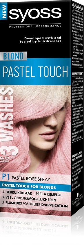 SYOSS Color Blond Pastel Touch P1 Pastel Rose Spray - Coloration capillaire - 1 pièce