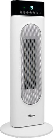 Radiateur électrique Tristar KA-5098 - Radiateur à tour en céramique - Télécommande - Convient pour 25 m² - Radiateur soufflant - Blanc
