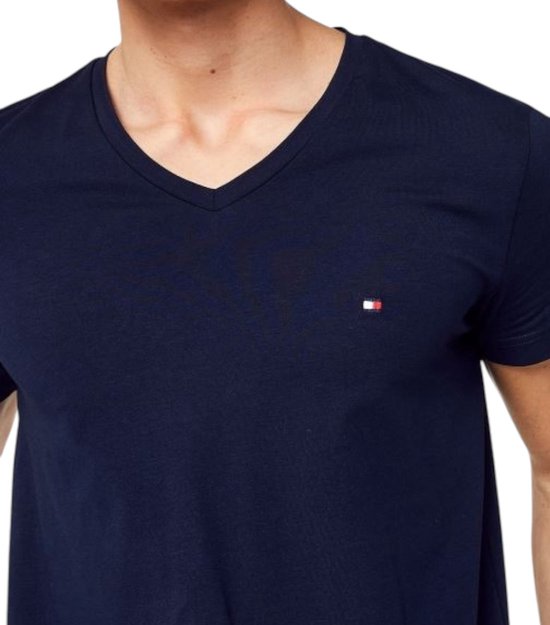 T-shirt à col en V, coupe classique MW0MW01768 - Chemises bleues