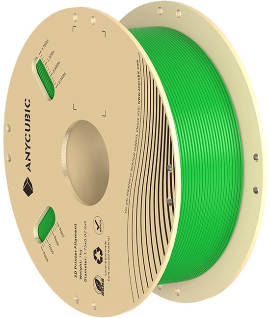 Filament Anycubic Pla 1 kg pour imprimantes 3D, vert, facile à imprimer
